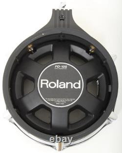 Roland PD-105BK 10 Dual Zone/Trigger Mesh Electronic Drum Pad Electric Kit