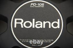 Roland PD-105BK 10 Dual Zone/Trigger Mesh Electronic Drum Pad Electric Kit