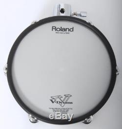 Roland PD-105X 10 Silver Brushed Metal Dual Trigger Mesh Electronic Drum Pad