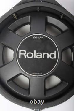 Roland PD-125BK Mesh Drum Pad 12 Electronic Dual Trigger Black Fade Electric