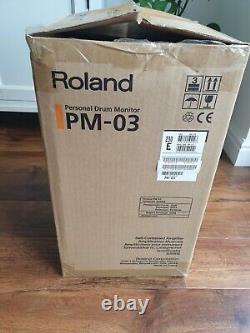 Roland PM-03 Personal Drum Monitor / Amplifier Excellent Condition. Boxed