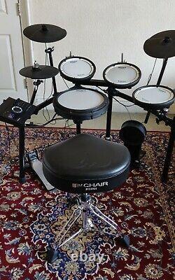 Roland TD17-KV electronic drum kit and Tama drum stool