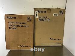Roland TD4-S TD-4K V-Compact Electronic Drum Kit with MDS-9 Stand and Hardware