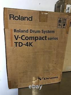 Roland TD4-S TD-4K V-Compact Electronic Drum Kit with MDS-9 Stand and Hardware