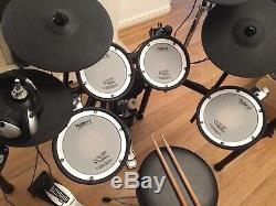 Roland TD-11KV Electronic Drum Kit stool sticks headphones package extra cymbal