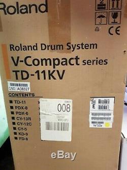 Roland TD-11KV Electronic Drum Kit with Stool, kick pedal, headphones BOXED