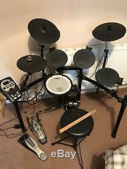 Roland TD -11 Electronic Drum Kit With Mapex Double Base Pedals Sticks And Stool