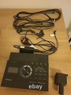 Roland TD-17 Electronic drum module with power, mount and cable snake