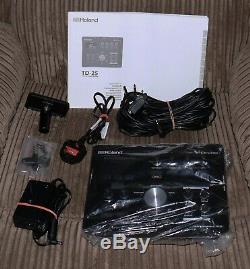 Roland TD-25 V Drums electronic module BOXED harness PSU mount drum key manual