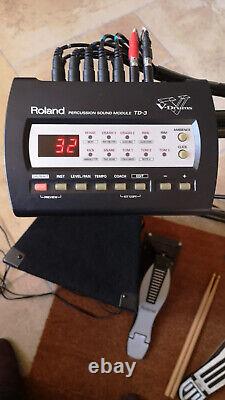 Roland TD-3KW Drum Kit (V drums), with Sticks, Stool, Bass Pedal, Speakers and Amp