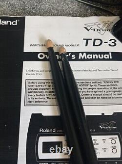 Roland TD-3 TD3 Electronic Drum Kit With Key, Drumsticks, Manual Electric Set