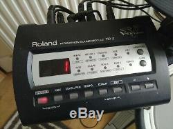 Roland TD-3 V-Drums Electronic Drum Kit. 2 sets of sticks, manuals and CD
