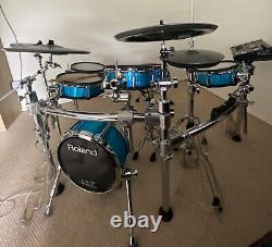 Roland Td30kv Drum Kit Custom Blue Wrap