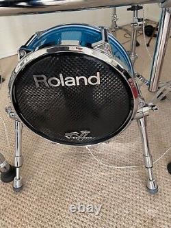 Roland Td30kv Drum Kit Custom Blue Wrap