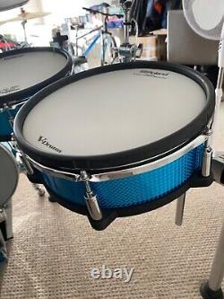 Roland Td30kv Drum Kit Custom Blue Wrap