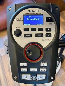 Roland Td-11kv Electronic Drum Kit With Drum Stool, Bass Pedal & Headphones