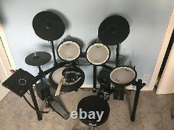 Roland Td-17KV Electronic Drum Kit Mesh Head Pearl Bass Pedal And Stall