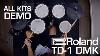 Roland Td 1dmk Electronic Drum Kit Playing All Kits Sound Demo