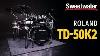 Roland Td 50kv2 Electronic Drum Kit Demo Featuring Td 50x Sound Module