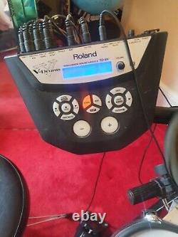 Roland Td-6v Electronic V-drum Kit Percussion Sound Module Incl Amp & Stool