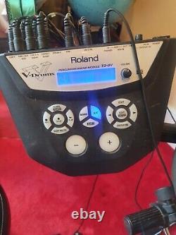 Roland Td-6v Electronic V-drum Kit Percussion Sound Module Incl Amp & Stool