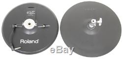 Roland VH-12 Black Electronic Hi-Hats + Clutch + Anti-Rotation, Dual Zone Cymbal