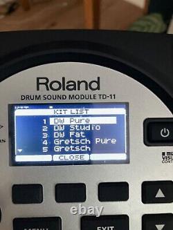 Roland electronic drum kit td11 with upgrades on hardware and drum kit samples