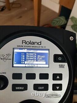 Roland electronic drum kit td11 with upgrades on hardware and drum kit samples