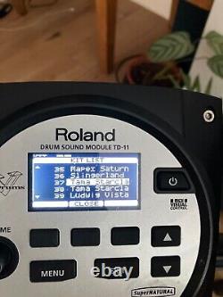 Roland electronic drum kit td11 with upgrades on hardware and drum kit samples