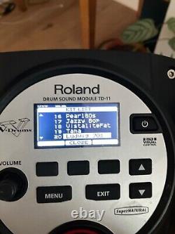 Roland electronic drum kit td11 with upgrades on hardware and drum kit samples