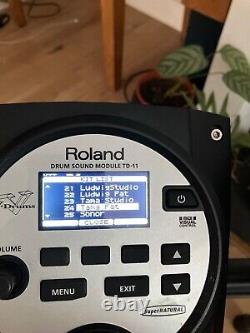 Roland electronic drum kit td11 with upgrades on hardware and drum kit samples