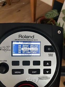 Roland electronic drum kit td11 with upgrades on hardware and drum kit samples