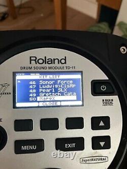 Roland electronic drum kit td11 with upgrades on hardware and drum kit samples