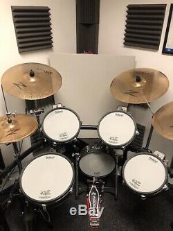 Roland td30 Electronic Drum Kit With Zildjian Gen 16 Cymbals And Extras