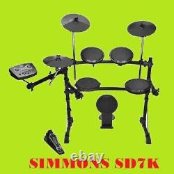 SIMMONS SD7K Electronic Drum Kit # SPARE PARTS PAD CYMBAL RACK LOOM MODULE free