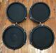 Set Of 4 Alesis Mesh Drum Pads (3 Toms & 1 Snare) New 8 Nitro Electronic Kit