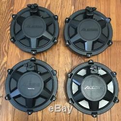 Set of 4 Alesis Mesh Drum Pads (3 Toms & 1 Snare) NEW 8 Nitro Electronic Kit