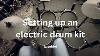 Setting Up A Small Electric Drum Kit Alesis Nitro Mesh Kit