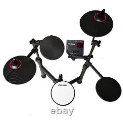 Silent Practice Drum Set 5 Pad Electric Digital Kit with Stool and Headphones