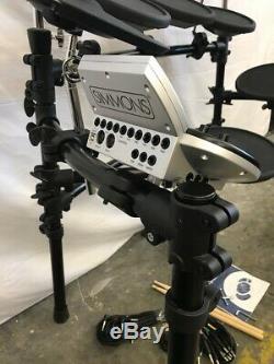Simmons SD9K Electronic Drum Kit With Rack and Module Lightly Used
