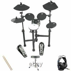 Tourtech TT-12S Electronic Drum Kit Headphone Bundle