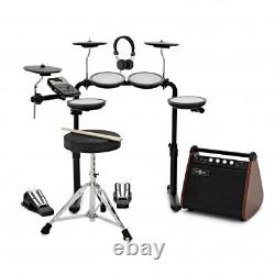 VISIONDRUM Compact Mesh Electronic Drum Kit Amp Pack