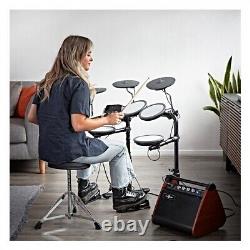 VISIONDRUM Electronic Drum Kit with Stool and Headphones Orange