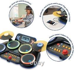 VTech Kidi DJ Drums Light-Up Electronic Drum Kit for Kids FREE SHIPPING NEW
