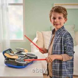 VTech Kidi DJ Drums Light-Up Electronic Drum Kit for Kids Includes 25+ songs