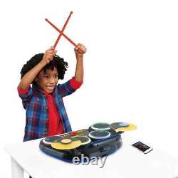 VTech Kidi DJ Drums Light-Up Electronic Drum Kit for Kids Includes 25+ songs