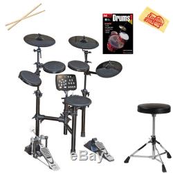 Vault HD005 8-Piece Electronic Drum Kit with Throne