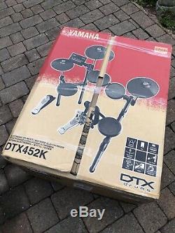 Yamaha DTX452K Electronic Drum Kit Used 2 Times