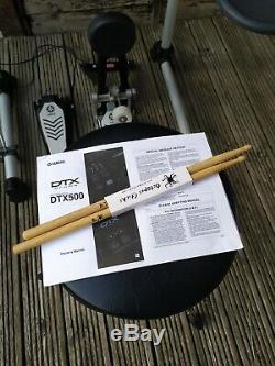 Yamaha DTX500K Electronic Drum Kit DTX500 + Drumstick + Stool Dixon