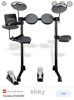 Yamaha DTX 400K Electronic Electric Drum Kit with Stool And Headphones